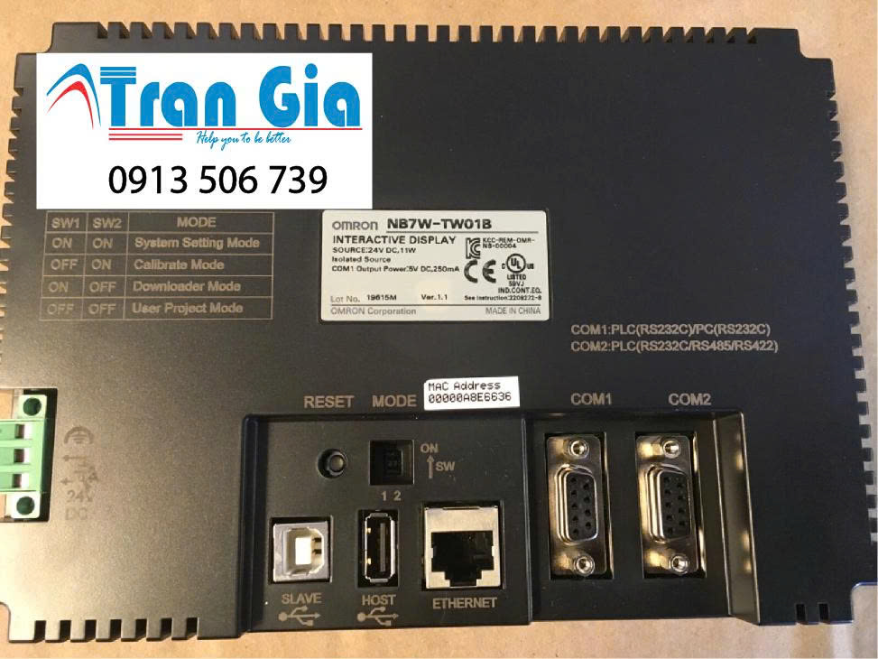 Chuyên cung cấp màn hình HMI Omron NB7W-TW01B giá ưu đãi