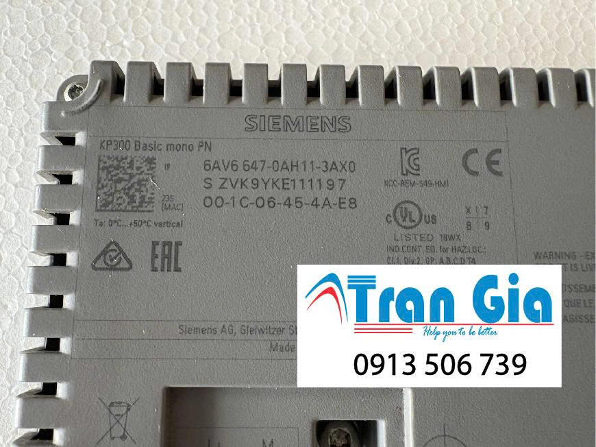 Chuyên cung cấp màn hình HMI Siemens KP300 Basic mono PN 6AV6647-0AH11-3AX0 giá ưu đãi