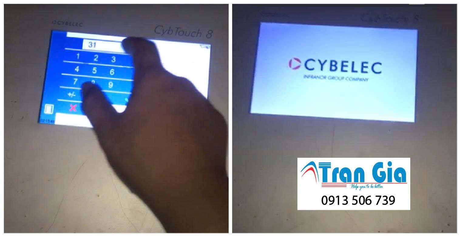Sửa Màn hình CYBELEC CybTouch 8 S-CBT-8C/BW Model: CybTouch 8P QL Serial: 390A Lỗi cảm ứng