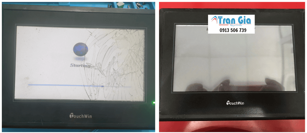 Kinh nghiệm 15 năm xử lý, sửa màn hình cảm ứng HMI TouchWin 4W Model: TG765-XT-C Serial: 0810 lỗi cảm ứng, bị ố, sọc màn hình lấy ngay trong ngày