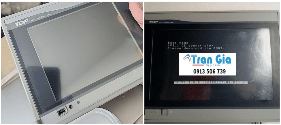 Trung tâm sửa màn hình cảm ứng HMI M2I XTOP08TV-ED Serial: 0104 Lỗi mất hiển thị uy tín bảo hành toàn quốc