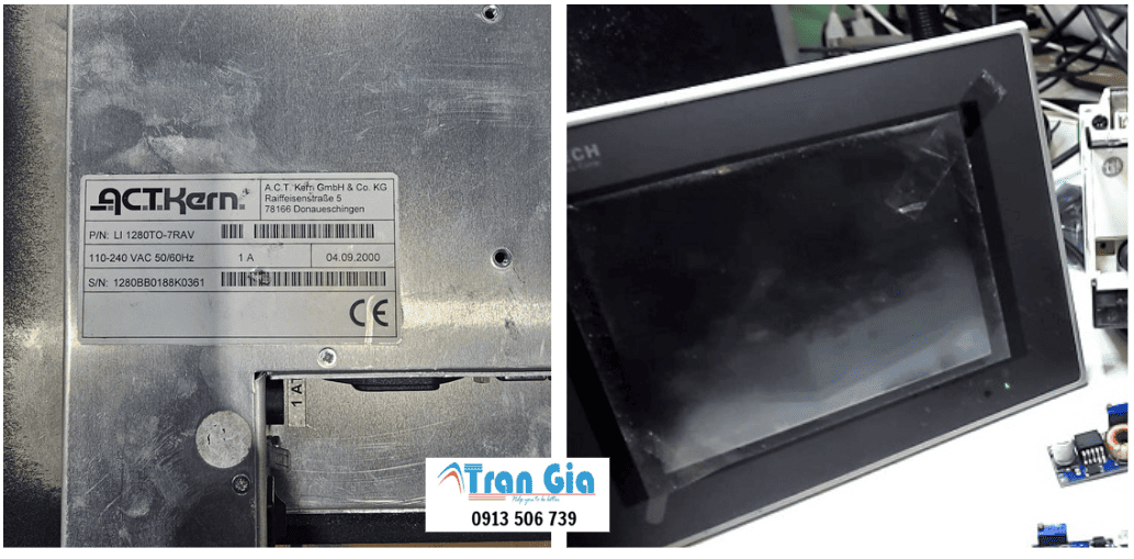 Chuyên nhận sửa chữa, thay linh kiện màn hình cảm ứng HMI ACT Model: ACT6070C-B Serial: 0121 liệt cảm ứng, bị ố, sọc màn hình giá cả phải chăng