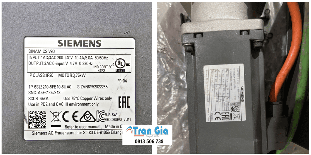 Nơi Sửa chữa AC servo Siemens Sửa Chữa 15 Năm Kinh Nghiệm Sửa Chữa