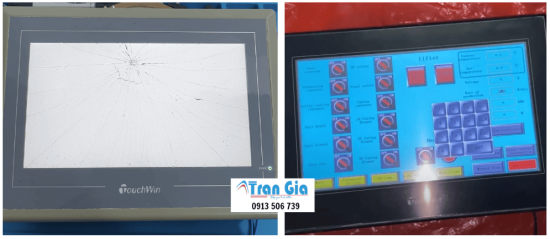 Kinh nghiệm 15 năm xử lý, sửa màn hình cảm ứng HMI TouchWin 4W Model: TG765-XT-C Serial: 0810 lỗi cảm ứng, bị ố, sọc màn hình lấy ngay trong ngày